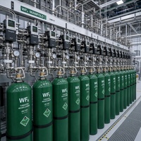 Trifluoruro de Boro BF3 5N Grado Electrónico para Implante Iónico en Semiconductores, Dopado Tipo P, Cilindro de 0.38L 2L 47L CGA330 PH3 ASH3