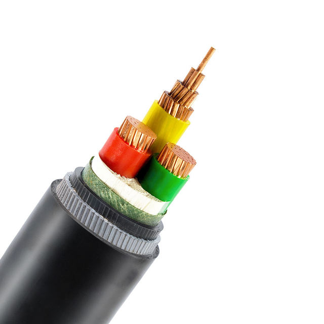 VV4x4mm 0.6/1KV PVC Insulated 4 Core Power Cable VV VV22 YJV YJV22 for Construction Copper 35mm 50mm 70mm 95mm 10mm Sizes"