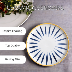 Sartén <span class=keywords><strong>de</strong></span> cerámica personalizada y plato <span class=keywords><strong>de</strong></span> porcelana plato <span class=keywords><strong>de</strong></span> horno <span class=keywords><strong>para</strong></span> hornear - Product Image 6