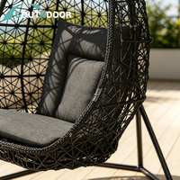 Fauteuil suspendu en rotin tressé de style moderne pour l'extérieur, chaise suspendue en forme d'œuf, écologique, imperméable, S&R, salon, salle de sport, cour, chambre à coucher