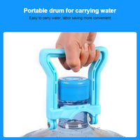 Poignée de levage pour bouteille d'eau de 5 gallons, support de poignée pour seau d'eau potable, poignée pliable en plastique