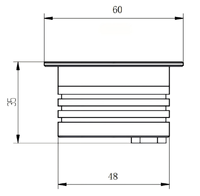 Lumière LED encastrée peu profonde de 35 mm pour terrasse en bois, petit éclairage d'escalier IP67 en aluminium moulé sous pression, étanche pour extérieur et aménagement paysager