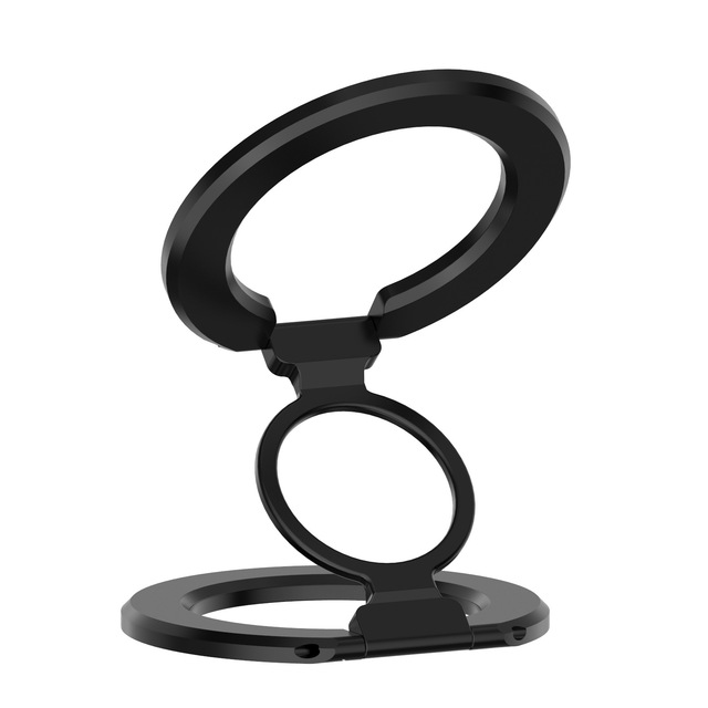 Double Magnetic Phone Holder Aluminum Alloy Material Phone Ring Buckle Holder Desktop Ultra-thin Portable Holder
