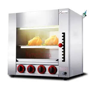 Commercial gas salamander grill and Japanese cuisine elevated surface fireplace smokeless coal gas oven pizza