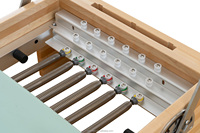 Pilates Reformer en Hêtre et Érable avec 6 ressorts en fil de piano allemand, barre réglable à 7 positions, poulie inférieure, usage commercial, portable