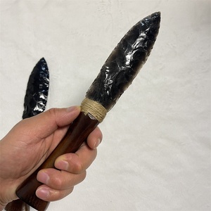 Coltello del Mago <span class=keywords><strong>in</strong></span> Ossidiana Nera, Cristallo Curativo Naturale, Spada di Cristallo per Decorazione, Vendita all'Ingrosso - Product Image 6