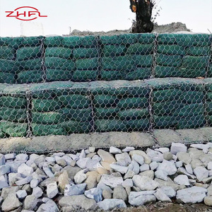 Panier en treillis métallique tressé double torsion en alliage de zinc revêtu de PVC pour mur de soutènement en pierre, contrôle de l'érosion, gabion hexagonal - Product Image 6