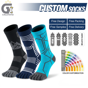 Chaussettes de sport personnalisées <span class=keywords><strong>Fivefingers</strong></span> antidérapantes respirantes à haute élasticité pour la course à pied, personnalisables - Product Image 1