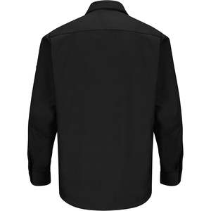 Vêtements de travail Ripstop de chemise à manches longues pour hommes personnalisés en couleur rouge grande/grande taille - Product Image 2