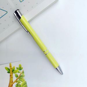 Stylos plume publicitaires en métal, noirs et blancs, fins et élégants, personnalisables avec logo, écriture fluide, portables, vente en gros à prix réduit - Product Image 2