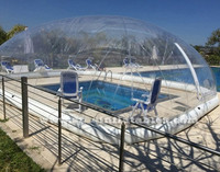 Tente transparente personnalisée Couverture de piscine gonflable à air Piscine gonflable Dôme Publicité Gonflables