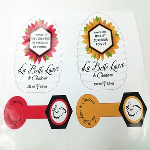 Etiqueta Adhesiva Exterior Troquelada para Publicidad, Impresión Digital en Vinilo Autoadhesivo para Cubetas Grandes con Protección UV/Lámina Dorada - Product Image 3