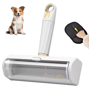 2026 New Product-Reusable Plastic Pet Hair Remover <b>Roller</b> Cat Dog Fur Remover Lint <b>Rollers</b> Washable Animal Hair Removal Tool - Product Image 1