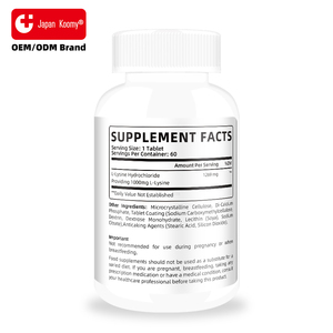 Extrait de L-Lysine de haute qualité Shecome, favorise l'énergie et l'immunité, complément alimentaire pour l'équilibre du L-Lysine, 60 comprimés pour adultes - Product Image 5