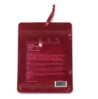 Sac d'emballage en plastique festif de forme personnalisée, très vendu, pour kit de beauté de Noël et stockage d'échantillons cosmétiques