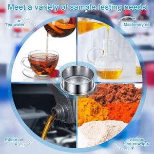 ตะแกรงทดสอบในห้องปฏิบัติการแบบครบชุด ได้รับการรับรองมาตรฐาน ISO, ขนาด 1 2 5 10 20 50 63 90 100 200 250 ไมครอน ทำจากสแตนเลส 304 - Product Image 6