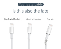 Pelindung Kabel Data Baru Penutup Silikon Anti Putus Pelindung Kabel Pengisian Daya Cocok untuk IPhone18w-20w Dual C Android