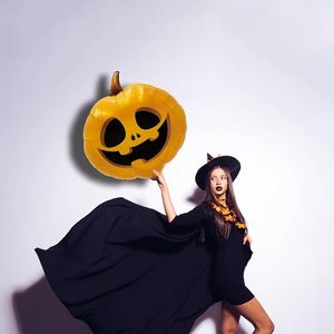 Halloween Pumpkin Foil Balloon Cartoon Shape Metallic Party Decoration for <b>Kids</b> - Product Image 6
