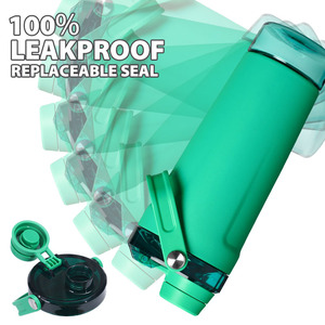 Özel Logo hidrojen termos 304 paslanmaz çelik yalıtımlı çalkalayıcı şişe baz depolama ve kolu kapağı ile sallar elde - Product Image 6