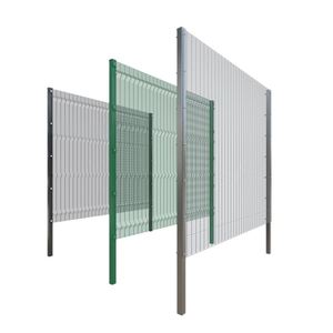 Panneau de clôture anti-escalade 358 haute sécurité en acier plat dentelé galvanisé soudé pour <span class=keywords><strong>la</strong></span> défense des frontières - Product Image 2