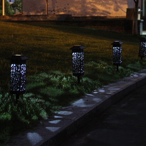 Solar Garden <b>Lights</b> Outdoor Waterproof LED Pathway Lamp For Yard Patio Decor With Solar <b>Panel</b> And Battery Included - Product Image 4