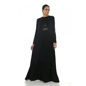 Islamic Swimming Suit Wholesale Online Sleeve Embroidery Beautiful Special Facy Kimono Abaya Style Muslim Long Cardigan Jubah