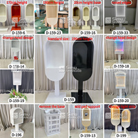 Arche LED blanche pour livre d'or de mariage français, support de boîte aux lettres, décoration de réception de fête