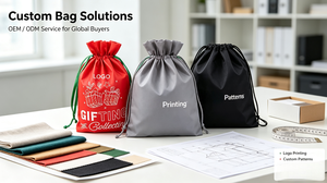 Custom Drawstring Pouch for Gifts Small Items Events Trade Shows Promotional Packaging <b>Reusable</b> <b>Bag</b> with Drawstring Closure - Product Image 5
