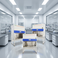 Kabinet Keamanan Biologi Kelas II dari Baja Anti Karat 304 dengan Filter HEPA, Meja Kerja Laboratorium, dan Meja Bersih untuk Laboratorium