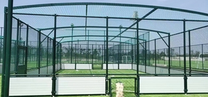 <span class=keywords><strong>Cage</strong></span> <span class=keywords><strong>de</strong></span> football intérieure/extérieure à six côtés personnalisable, gazon artificiel clôturé, gazon collé, toit avec ruban adhésif - Product Image 6