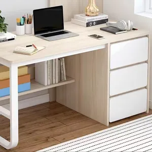 उच्च गुणवत्ता शीर्ष कार्यकारी कार्यालय डेस्क निर्माण लकड़ी शैली केबल