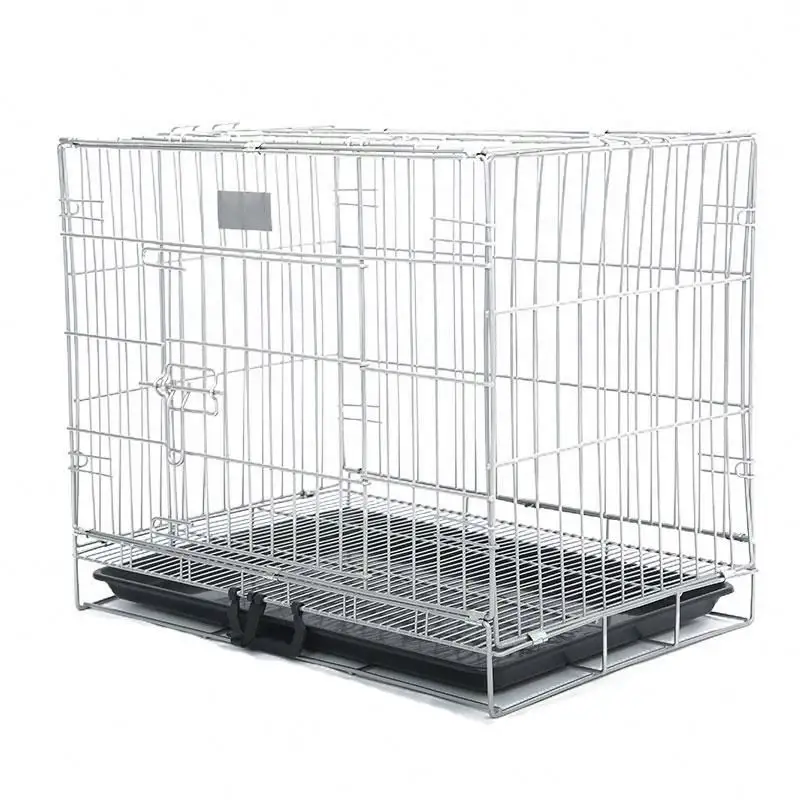 Senxin Wire Fold & Carry Glide Sliding Door Dog Cage Dog Crate for Toy Poodle & Yorkshire Terrier
