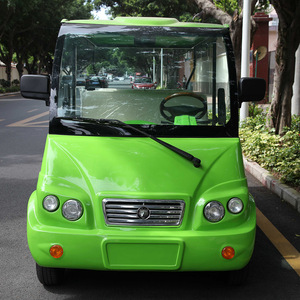 Voiture de tourisme électrique verte à 8 places pour parcs et tourisme - Product Image 3