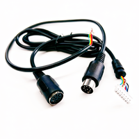 Maßgefertigtes Geflochtenes Abgeschirmtes Mini-DIN 7 8 9 Pin Mini-DIN-Kabel Audio-Video-Kabel