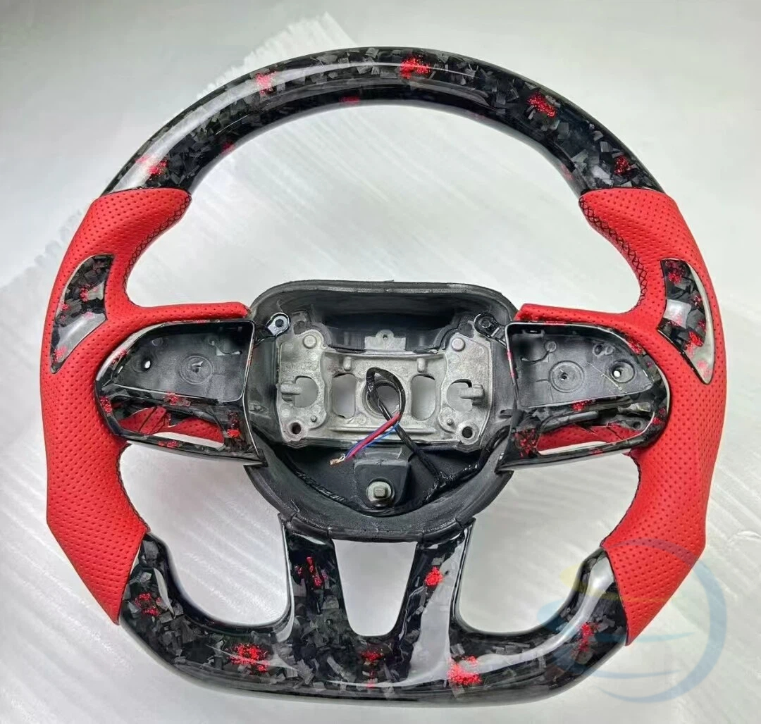 Fibra de Carbono Forjada Roja