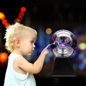 Usb plasma bóng đèn 6 "điện ma thuật bóng ánh sáng bên trẻ em quà tặng đêm đèn sét thủy tinh bóng đèn cảm ứng âm thanh nhạy cảm - Product Image 1