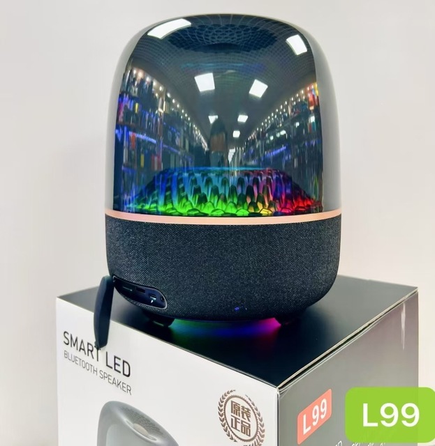 High Volume Portable Wireless for Speaker with AirPlay & RGB LED Lights Deep Bass Waterproof Outdoor Camping Sound Box