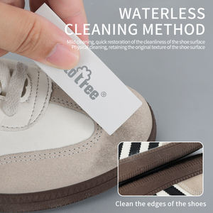 Spor ayakkabı temizleme için silgi ile plastik kavrama kolu ayakkabı temizleme fırçası seti - Product Image 5