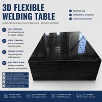 Plateforme de soudage flexible 3D, table de positionnement pour soudage robotisé en fonte HT300 D16/D26/D28