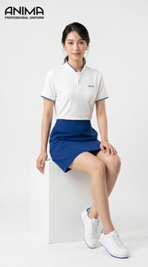 เสื้อโปโลผู้หญิง 100% รีไซเคิล โพลีเอสเตอร์ S Cafe 200gsm แขนสั้น ระบายอากาศได้ดี น้ำหนักเบา มีปก - Product Image 4
