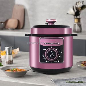 Cuisinière multifonction 6 en 1, autocuiseur électrique 5L, cuisinière à chauffage rapide, pot de cuisson en acier inoxydable, autocuiseur haute pression avec commande par bouton - Product Image 1