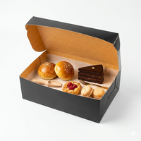 Boîtes d'emballage pour boulangerie, boîtes à gâteaux en papier personnalisées imprimées avec fenêtre pour pâtisserie, cupcakes, biscuits, desserts