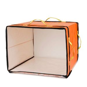 SANJIN Large Reusable PVC Leopard Pattern Insulated Folding Waterproof Food Use Courier Parcel Storage Bag - Product Image 4