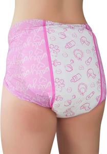 Pannolino adulto festivo del bambino del fumetto rosa - Product Image 4