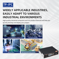 Mini Box PC industriel intégré LAN 6 Gigabit pour l'automatisation, PC Edge Computing avec 6 ports LAN et 6 ports USB et prise en charge 2 COM 4G, WIFI