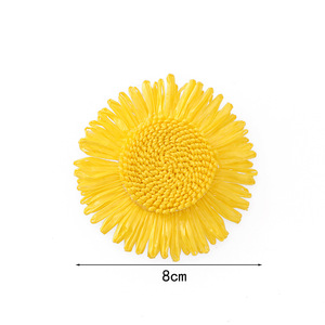 Accessoires de décoration DIY pour sacs de vêtements, fleurs de chapeau tournesol, boucles de serviette, anneaux de serviette en papier, bijoux faits <span class=keywords><strong>main</strong></span> en stock - Product Image 4