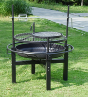 Barbecue portable à 4 pieds avec revêtement en poudre, vente chaude