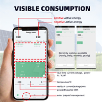 Compteur d'énergie bidirectionnel intelligent Tuya WiFi 2P 100A, relais de protection contre les surtensions 100 % étanche avec minuterie intelligente Smart Life