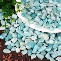 Offre Spéciale pierres de parfum démagnétisation polies, Amazonite naturelle écrasée, gravier dégouliné pour la décoration, amulette de bricolage