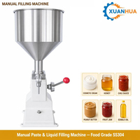 A03 Handmatige Vloeistofvulmachine Tandwiel aangedreven 5-50ml RVS Hopper Vuller 10-25 Vullingen/Min 10L Hopper 1 Jaar Garantie Parfum Olie